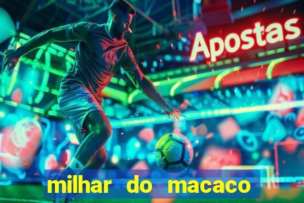 milhar do macaco que mais saem no jogo do bicho