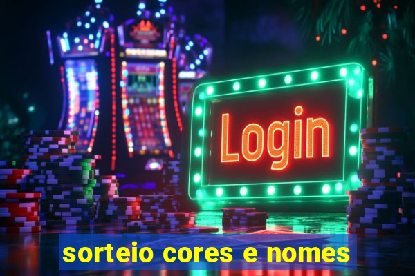 sorteio cores e nomes