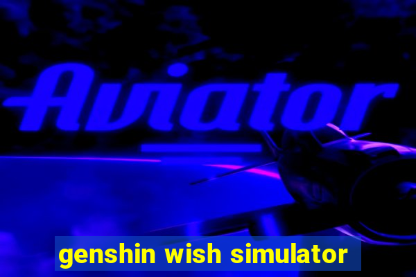 genshin wish simulator