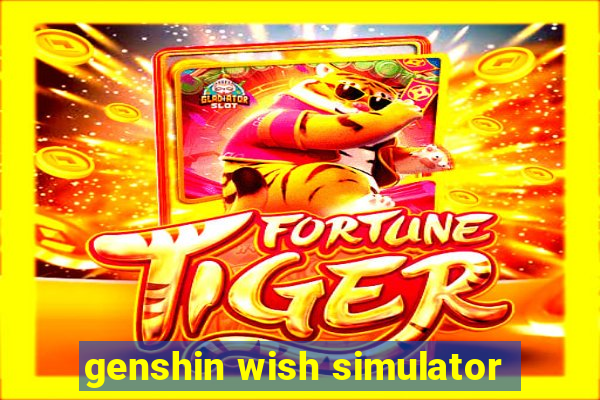 genshin wish simulator