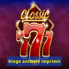 bingo animais imprimir