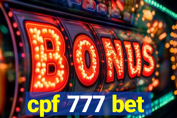 cpf 777 bet