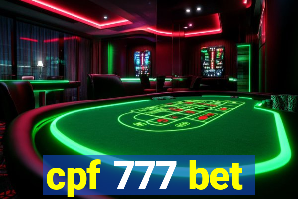 cpf 777 bet