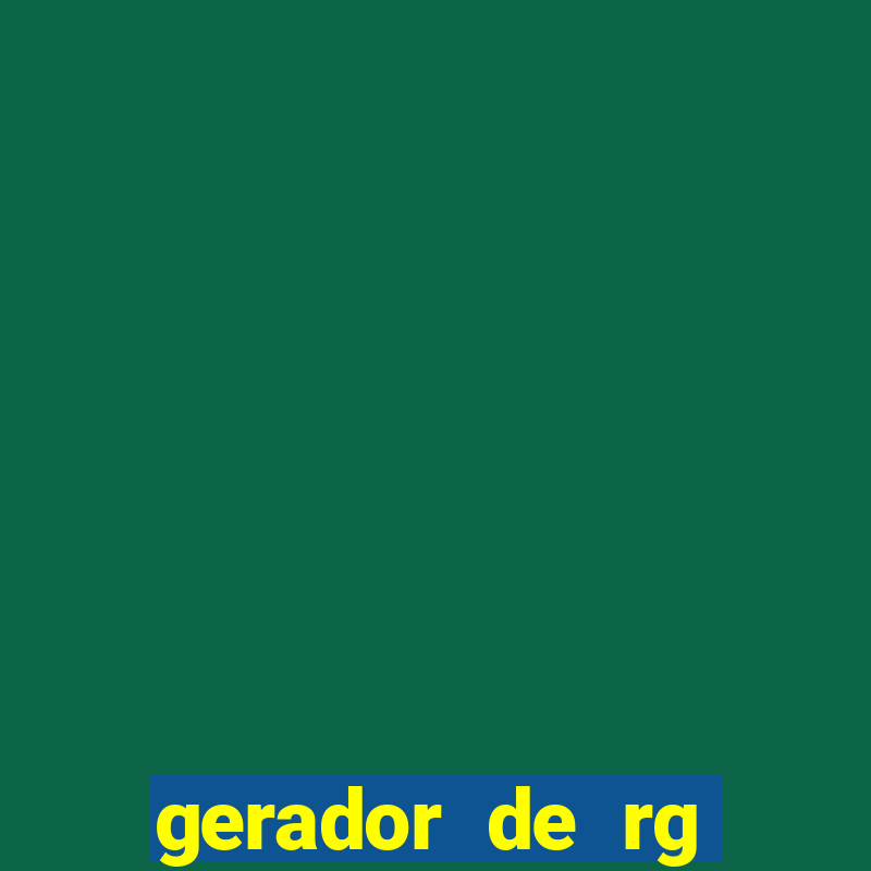 gerador de rg frente e verso