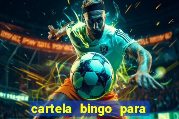 cartela bingo para cha de cozinha imprimir gratis