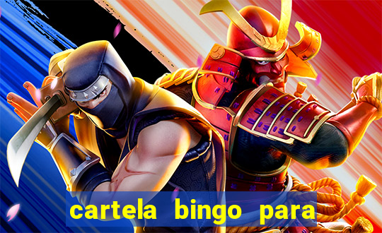 cartela bingo para cha de cozinha imprimir gratis