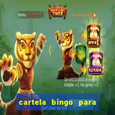 cartela bingo para cha de cozinha imprimir gratis