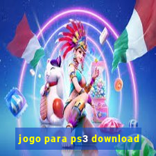 jogo para ps3 download