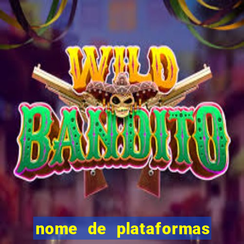 nome de plataformas de jogos