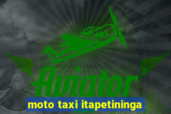 moto taxi itapetininga