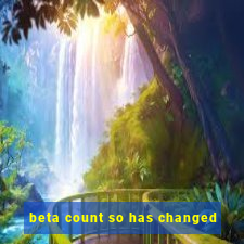 beta count so has changed