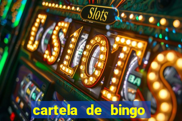 cartela de bingo pra imprimir