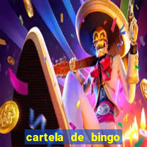 cartela de bingo pra imprimir