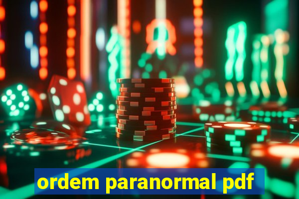 ordem paranormal pdf