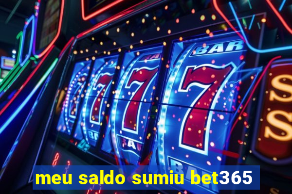 meu saldo sumiu bet365