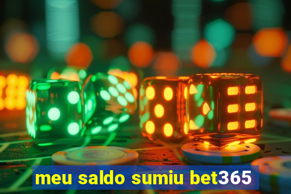 meu saldo sumiu bet365