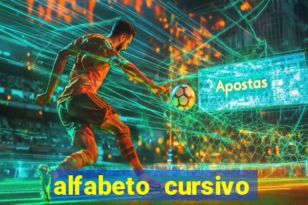 alfabeto cursivo para treinar caligrafia