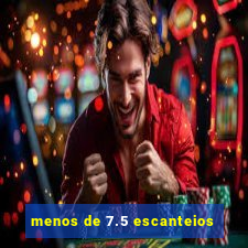 menos de 7.5 escanteios