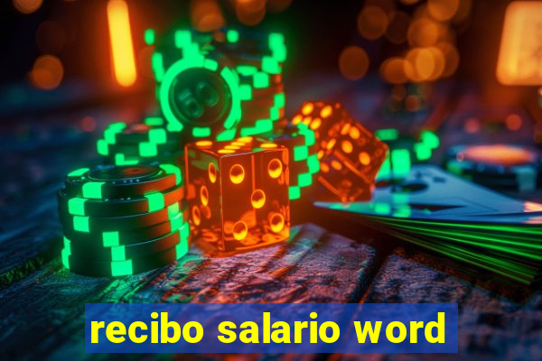 recibo salario word