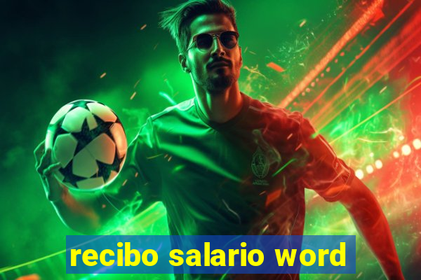 recibo salario word