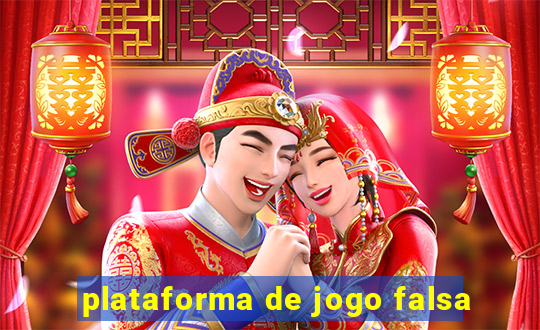 plataforma de jogo falsa