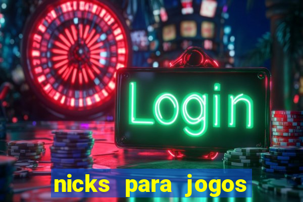 nicks para jogos de tiro