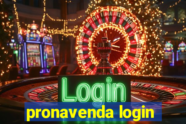 pronavenda login