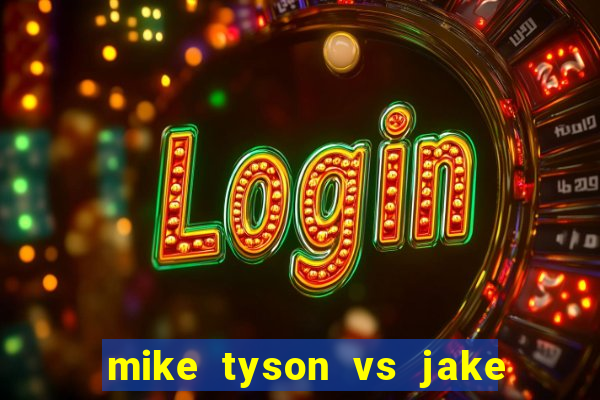 mike tyson vs jake paul assistir online