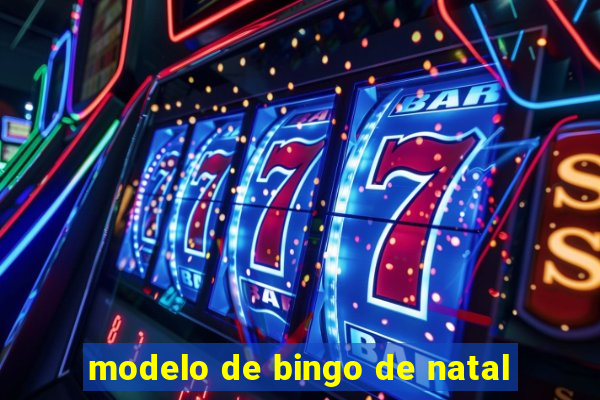 modelo de bingo de natal