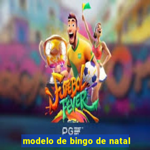 modelo de bingo de natal