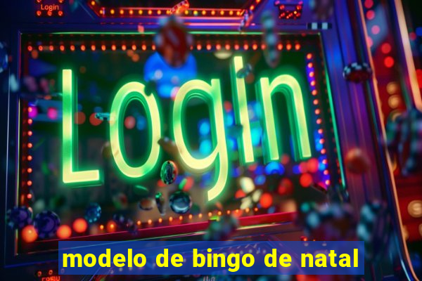 modelo de bingo de natal