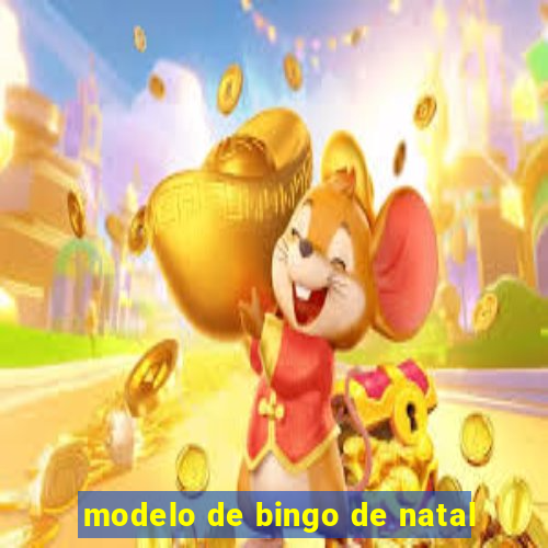 modelo de bingo de natal