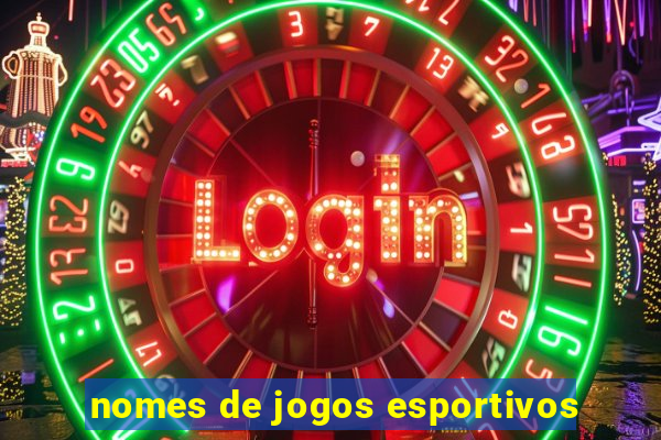 nomes de jogos esportivos