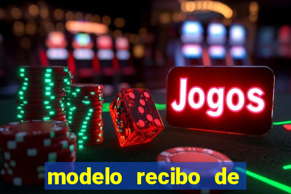 modelo recibo de pagamento autonomo