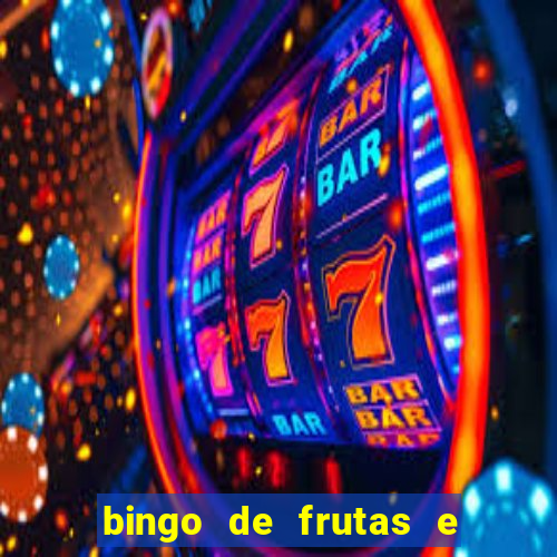 bingo de frutas e legumes para imprimir