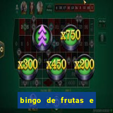 bingo de frutas e legumes para imprimir