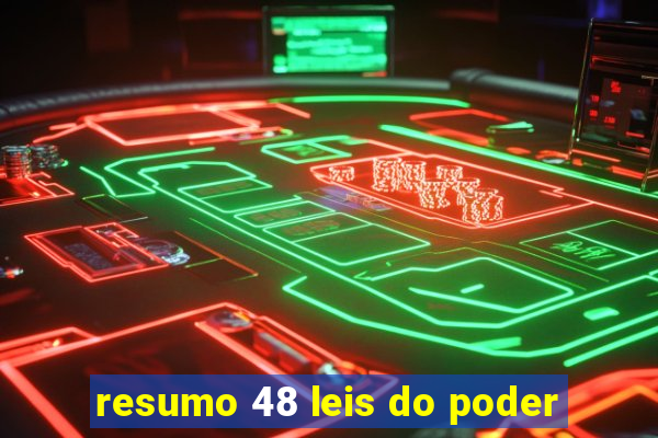 resumo 48 leis do poder