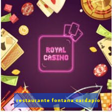 restaurante fontana cardapio