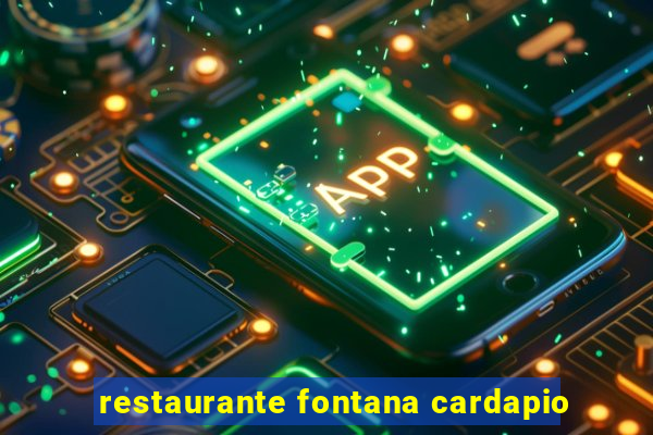 restaurante fontana cardapio