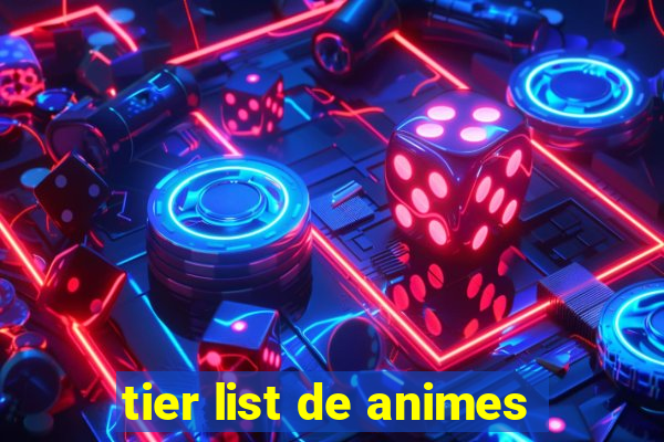 tier list de animes