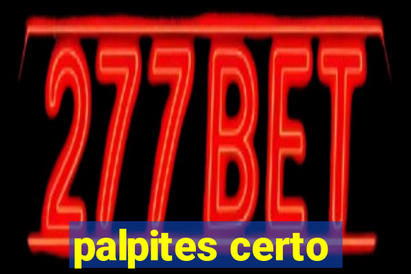 palpites certo