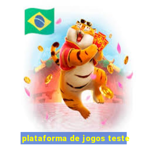 plataforma de jogos teste