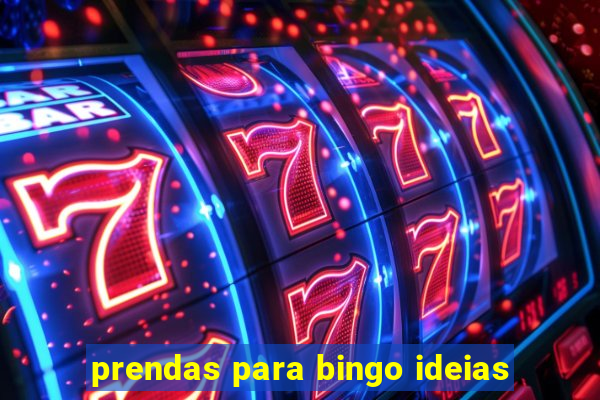 prendas para bingo ideias