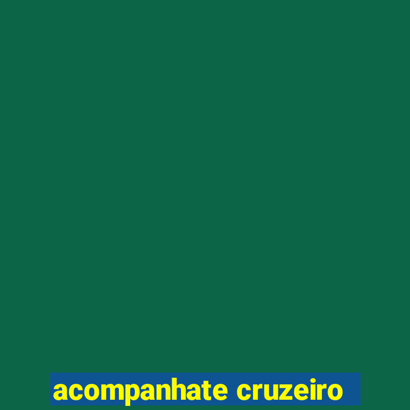 acompanhate cruzeiro