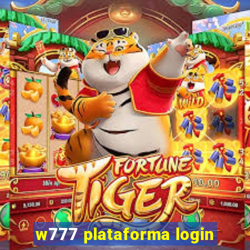 w777 plataforma login