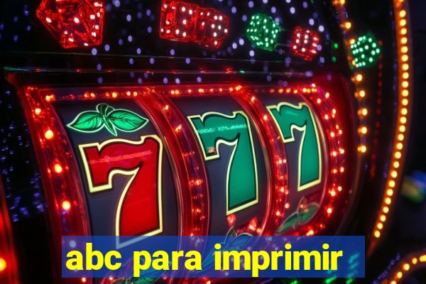 abc para imprimir