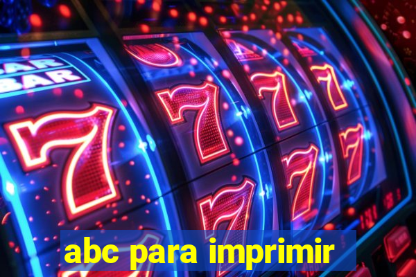 abc para imprimir