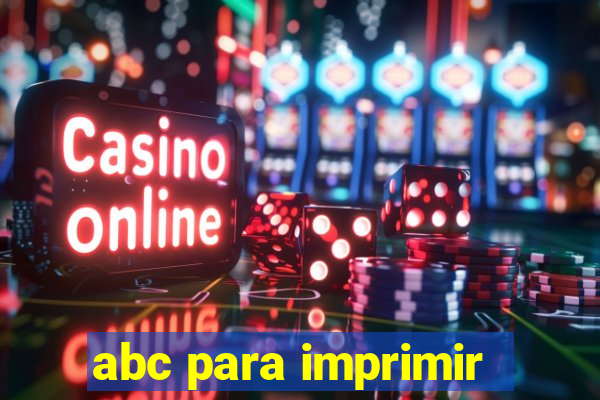 abc para imprimir