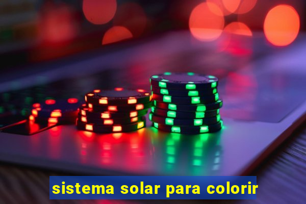 sistema solar para colorir