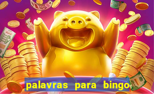 palavras para bingo cha de bebe